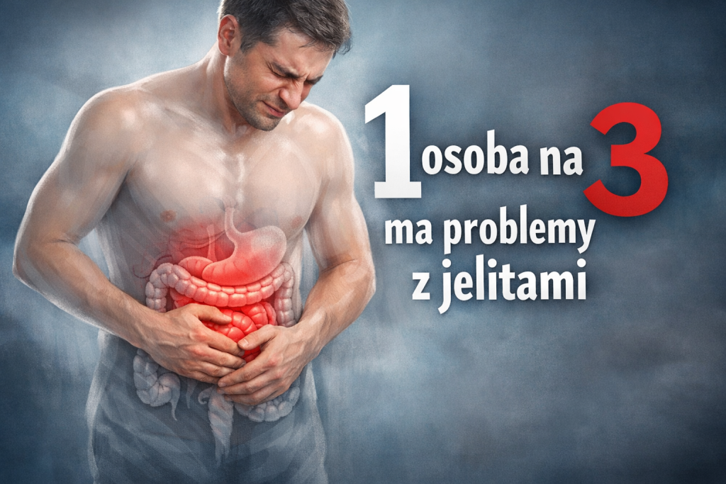 1 osoba na 3 ma problemy z jelitami❗️