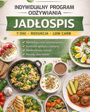 7-dniowy jadłospis 1500 kcal, 3-posiłkowy