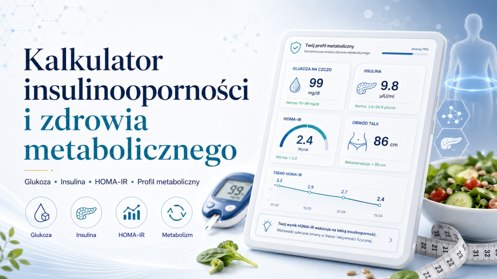 Kalkulator insulinooporności i zdrowia metabolicznego