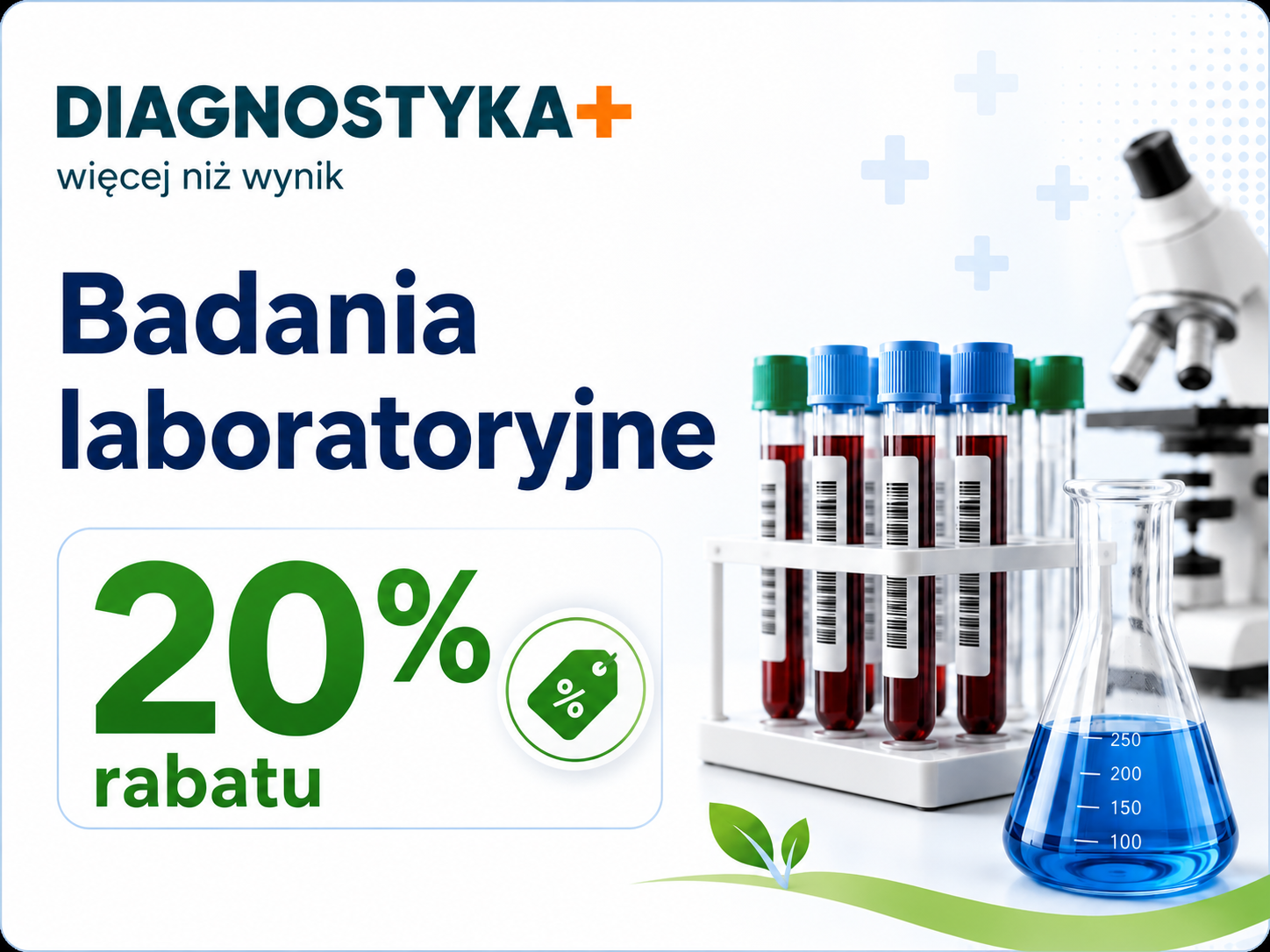 Badania laboratoryjne w sieci Diagnostyka z rabatem dla osób korzystających z poradni