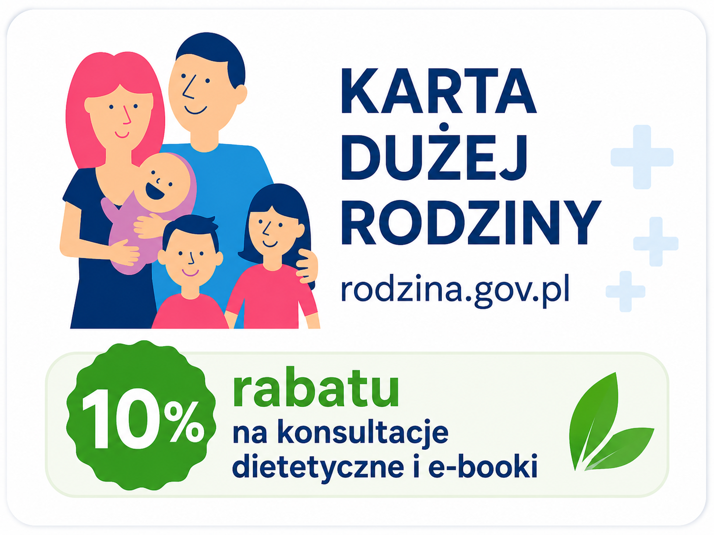 Poradnia Dietetyczna honoruje Kartę Dużej Rodziny
